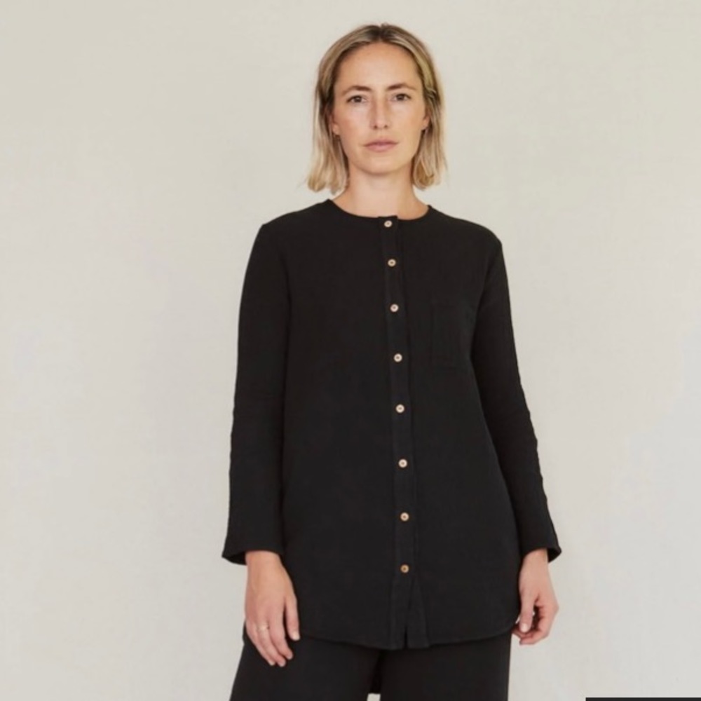 Sister Katie sally button up shirt - black XS